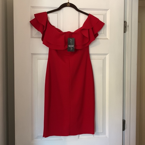 Quiz Red Dress - Picture 3 of 6